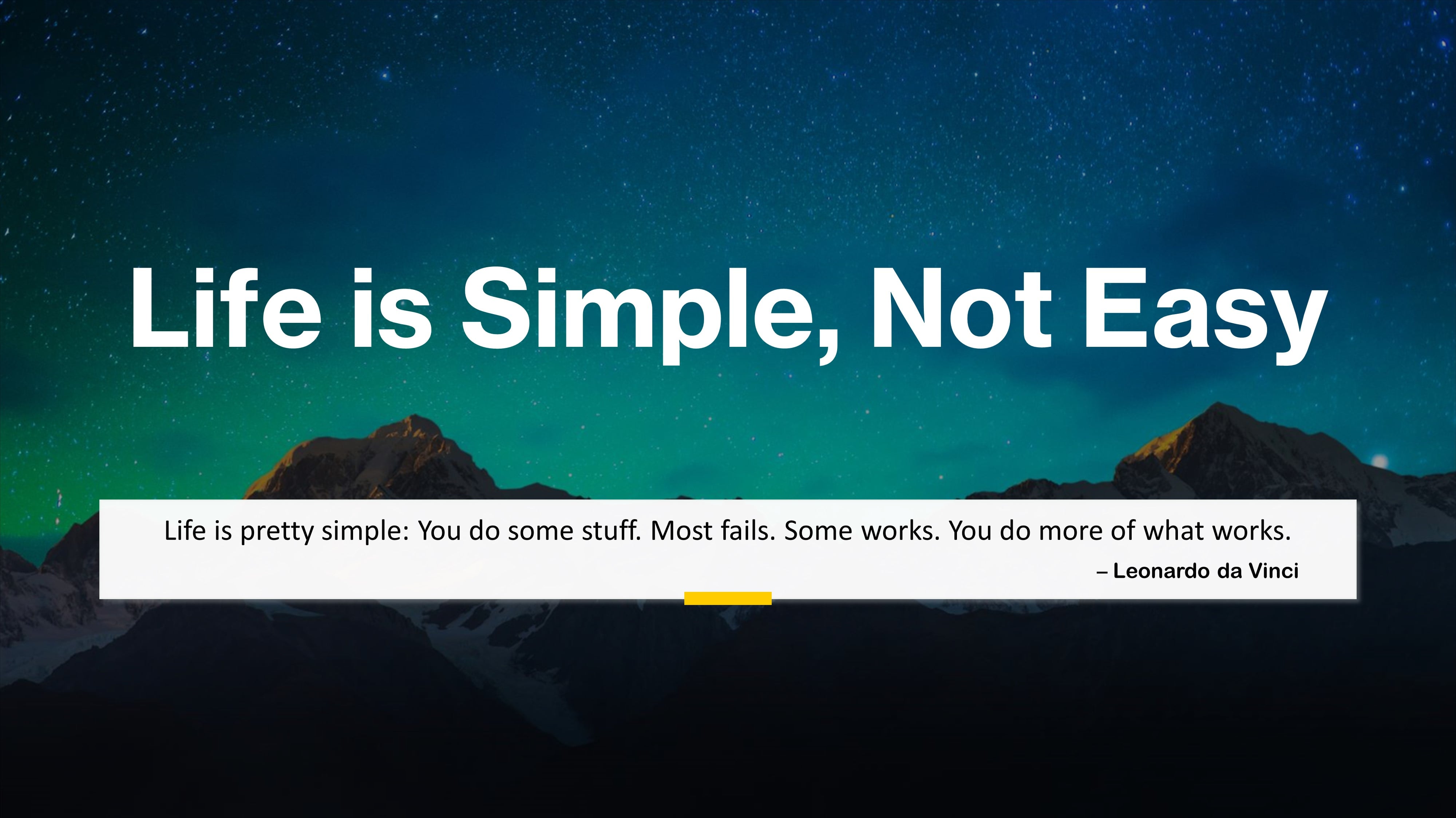 Life Simple Rules